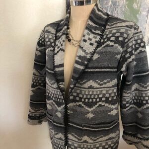 KAREN KANE Lifestyle Tribal Aztec Wool Jacket